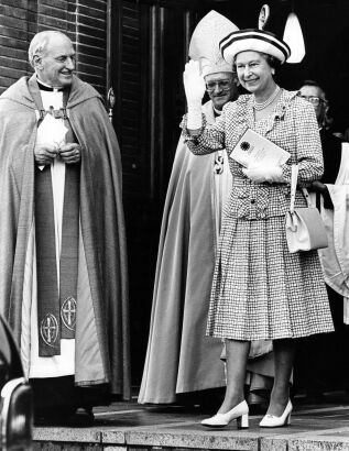 Queen Elizabeth with Anglican Dean John Rymer