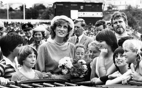 Lady Diana and Onlookers - Eden Park, 1983