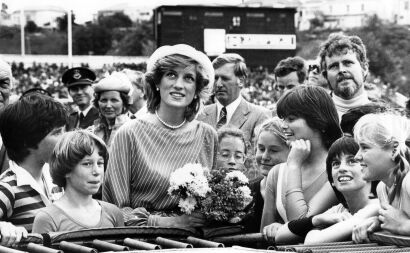 Lady Diana and Onlookers - Eden Park, 1983