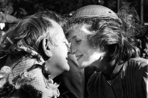 Princess Diana greets Minister Ben Couch, Te Poho-o-Rawiri Marae