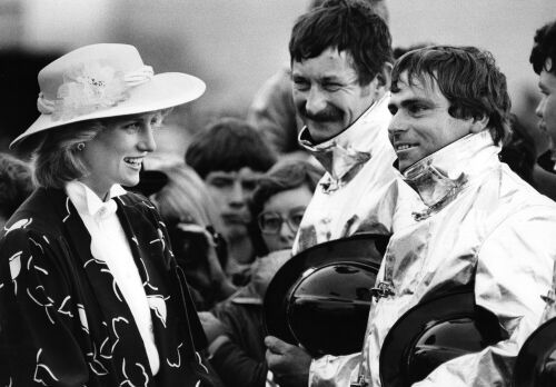 Princess Diana with Firemen