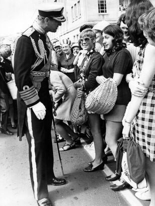 Prince Philip in Civic Square Wellington