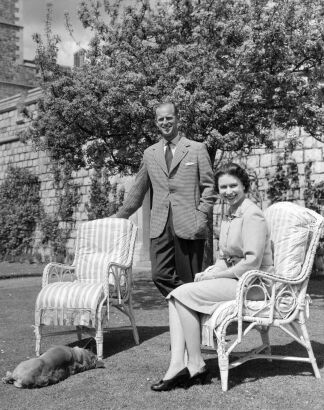 The Queen and Prince Philip at Windsor Castle