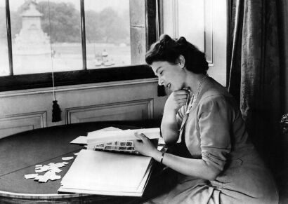 Princess Elizabeth in Buckingham Palace