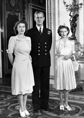 Princess Elizabeth, Phillip Mountbatten, Princess Margaret