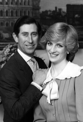 Portrait of Princess Diana and Prince Charles