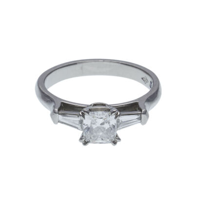 Naveya & Sloane Platinum Three Stone Diamond Ring