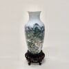 A Chinese Mid Qing Dynasty Famille Rose 'Landscape and Figure' Vase - 3