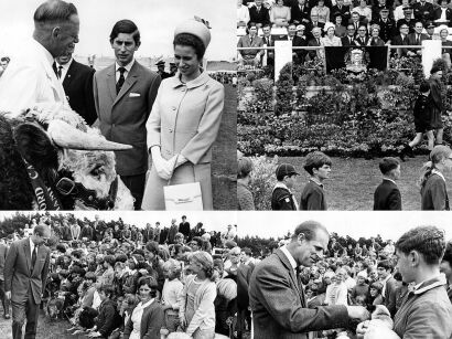 Four photographs - The Royal Family in Invercargill