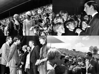 Four photographs - The Royal Family in Auckland