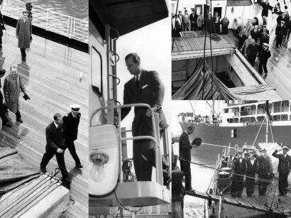 Four photographs - Prince Philip in Lyttelton