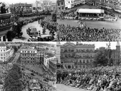 Four photographs - The Royal Civic Reception in Christchurch