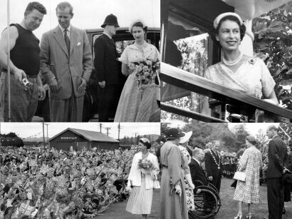 Four photographs - The Royals in Hawke's Bay, Hastings and Masterton