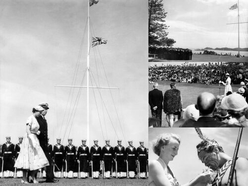 Four photographs - The Queen at Waitangi