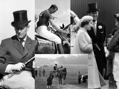 Four photographs - Prince Philip Horseriding