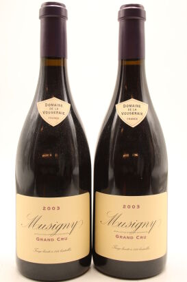 (2) 2003 Domaine de la Vougeraie Musigny Grand Cru, Cote de Nuits [WS94]