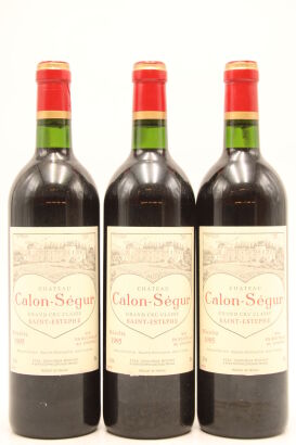 (3) 1995 Chateau Calon-Segur, Saint-Estephe