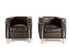 A Pair of Le Corbusier Style LC2 Chairs