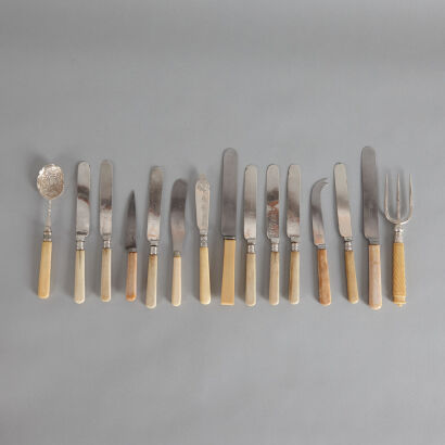 An Assortment of Bone Handled Cutlery