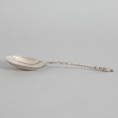 A Sterling Silver Monk Spoon