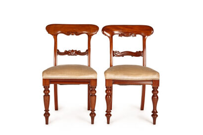 A Harlequin Set of Ten Victorian Dining Chairs