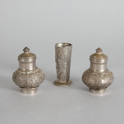 Salt and Pepper Shakers and Toothpick Holder from Thailand