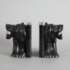 Finely-Detailed Ebony Bookends