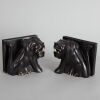 Finely-Detailed Ebony Bookends - 2