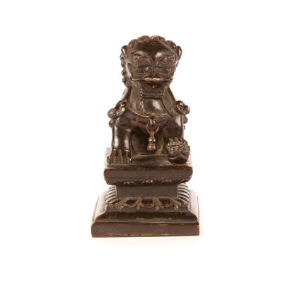 A Chinese Bronze Lion Ornament