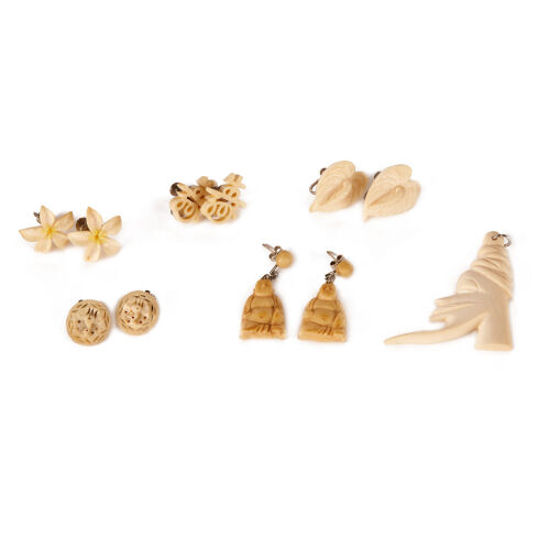 Five Sets of Ivory Earings