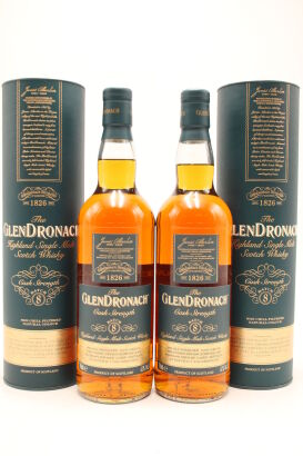 (2) Glendronach Cask Strength, 61% ABV, 700ml (GB)