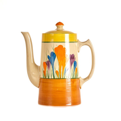 Clarice Cliff Bizarre Crocus Coffee Pot C. 1932