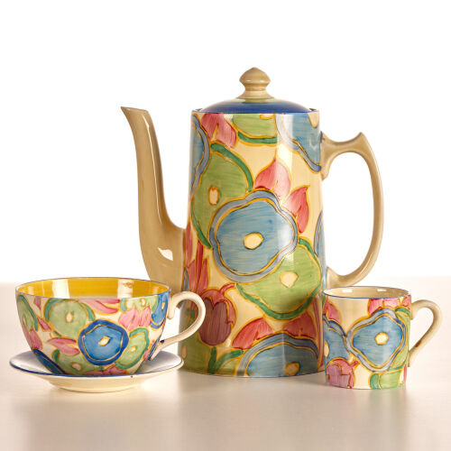 Clarice Cliff Blue Chintz Assortment C. 1933