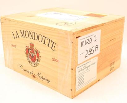 (6) 2005 La Mondotte, Saint-Emilion Grand Cru (OWC) [JR17] [RP99] [WS97]