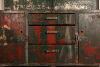 Industrial Painted Wooden and Metal Cabinet - 6