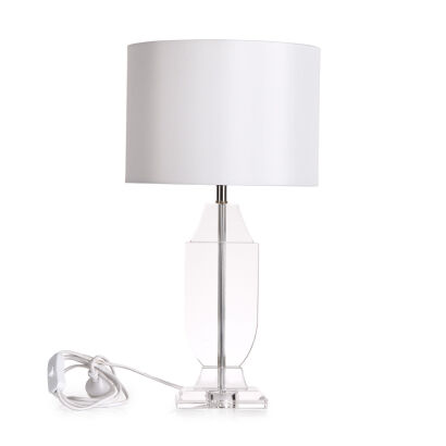 A Modern Glass Table Lamp