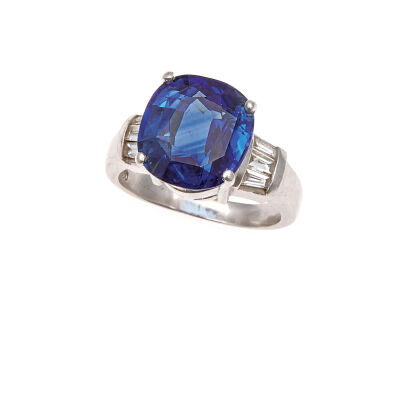 An Important 10.47ct Sapphire and Diamond Ring