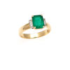 18ct Yellow Gold 2.0ct Emerald and Diamond Ring