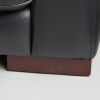 A Lowline Leather Three Seater Sofa - 4