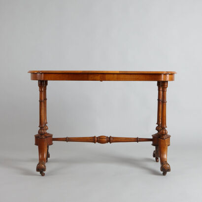 An Antique Marquetry Inlaid Table