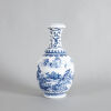 A Chinese Blue and White Vase (Da Qing Kangxi Nian Zhi Mark)