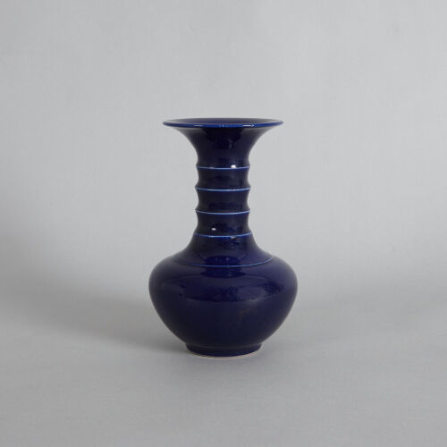 A Chinese Blue-Glazed Vase