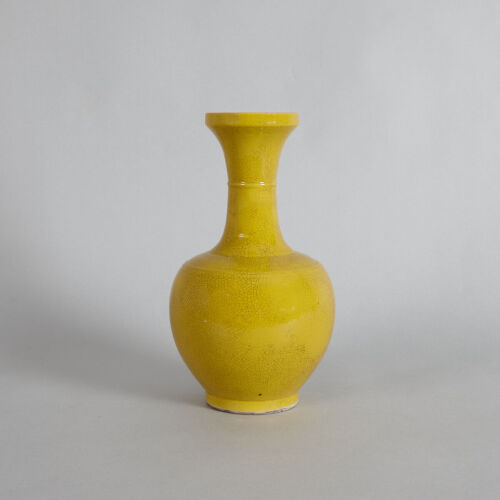 A Chinese Yellow-Glazed Vase