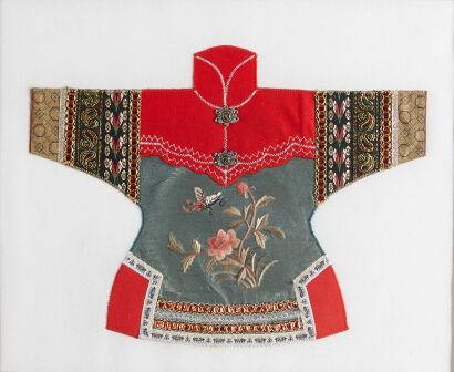 A Framed Chinese Garment Sample