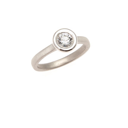 Platinum Diamond Solitaire Ring