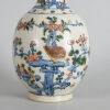 A Chinese Underglaze-blue and Famille Verte 'Floral and Bird' Vase with two handles - 2