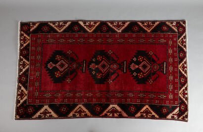 A Hand-Knotted Iranian Hamadan Rug