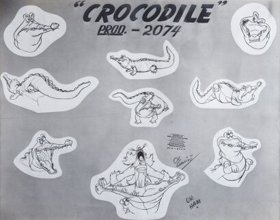 The Crocodile from Peter Pan Model Sheet