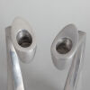 A Pair of Matthew Hilton Swan Alloy Candlestick Holders - 3