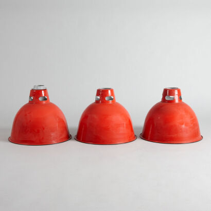 Three Original Vintage Industrial Shades